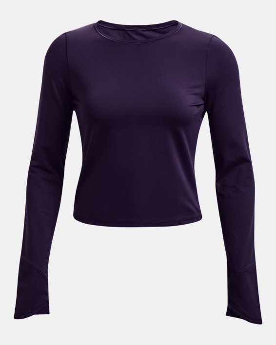 Women's UA HydraFuse Long Sleeve Layer, Purple, pdpMainDesktop image number 4